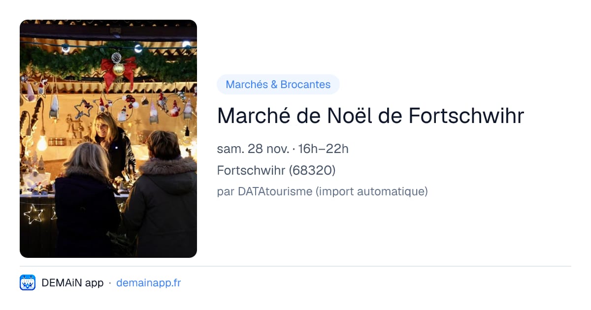 Marché de Noël de Fortschwihr — Fortschwihr