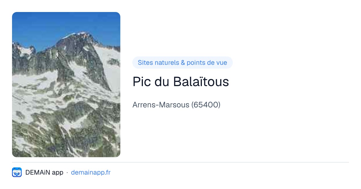 Pic du Balaïtous — Arrens-Marsous