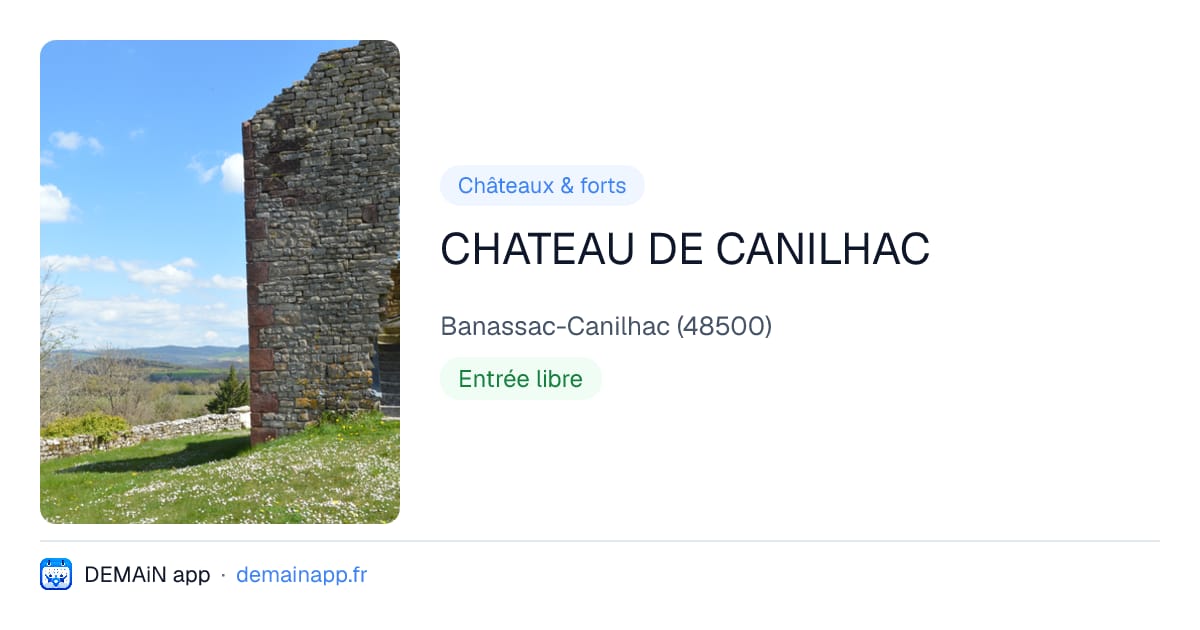 CHATEAU DE CANILHAC — Banassac-Canilhac