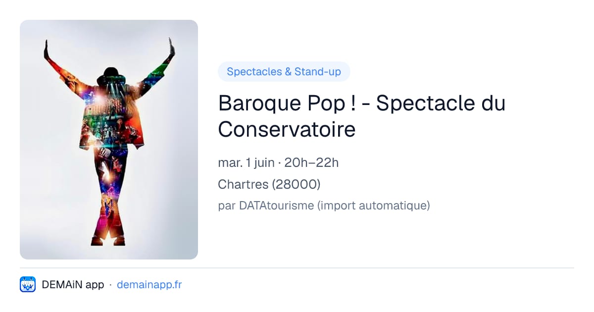 Baroque Pop ! - Spectacle du Conservatoire — Chartres