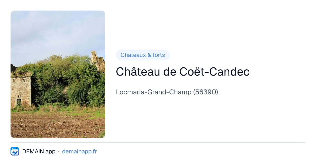 Château de Coët-Candec — Locmaria-Grand-Champ