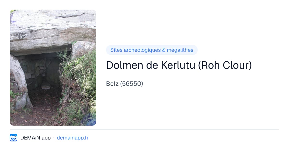 Dolmen de Kerlutu (Roh Clour) — Belz