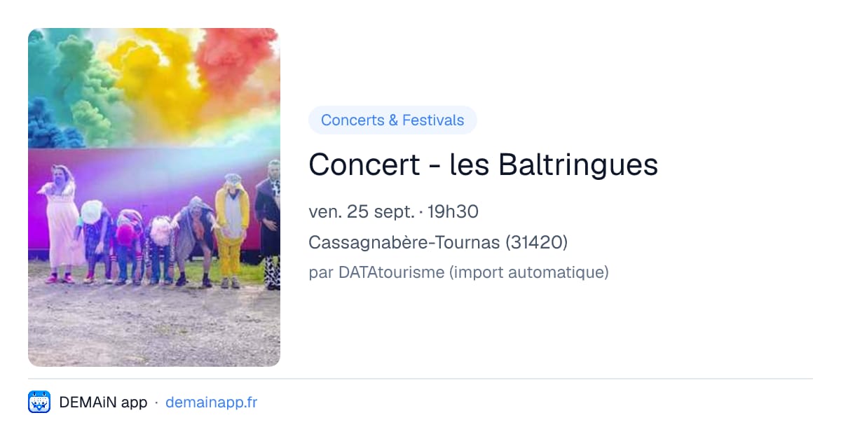 Concert - les Baltringues — Cassagnabère-Tournas