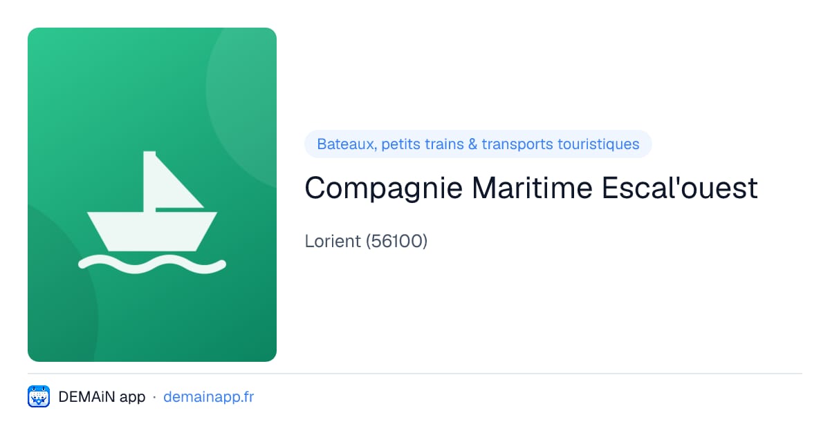 Compagnie Maritime Escal'ouest — Lorient