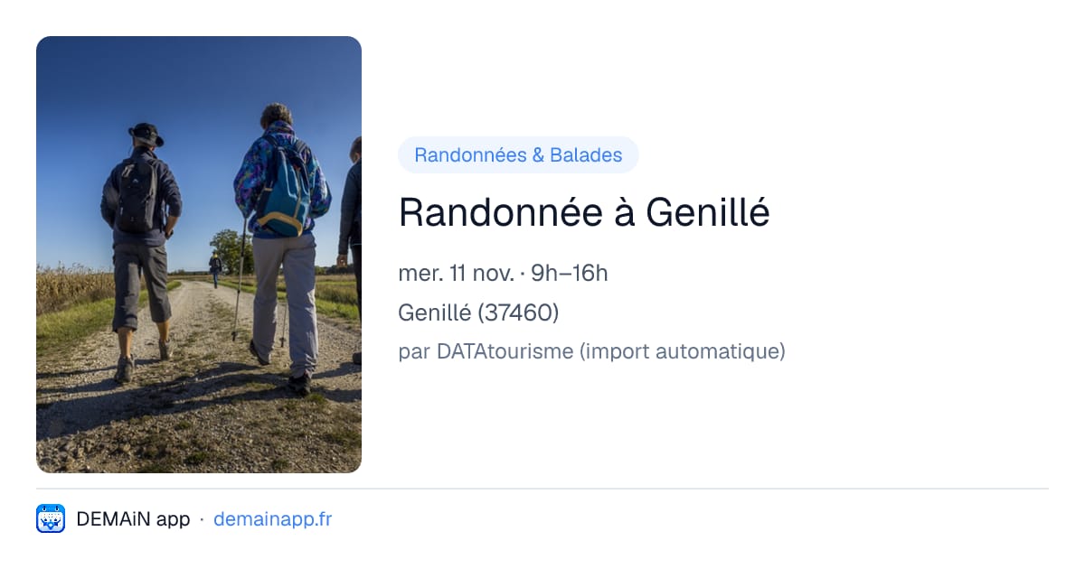 Randonnée à Genillé — Genillé