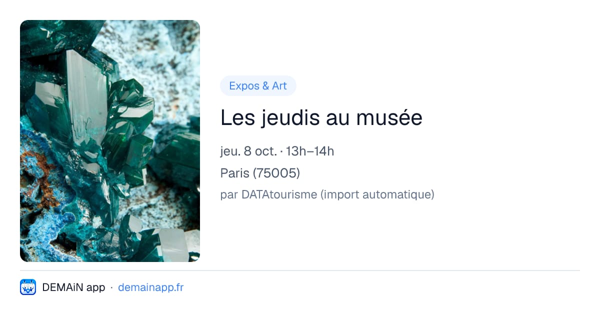 Les jeudis au musée — Paris