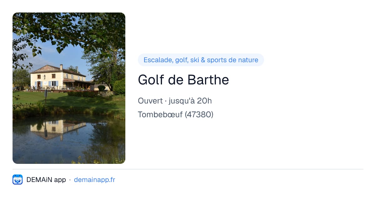 Golf de Barthe — Tombebœuf