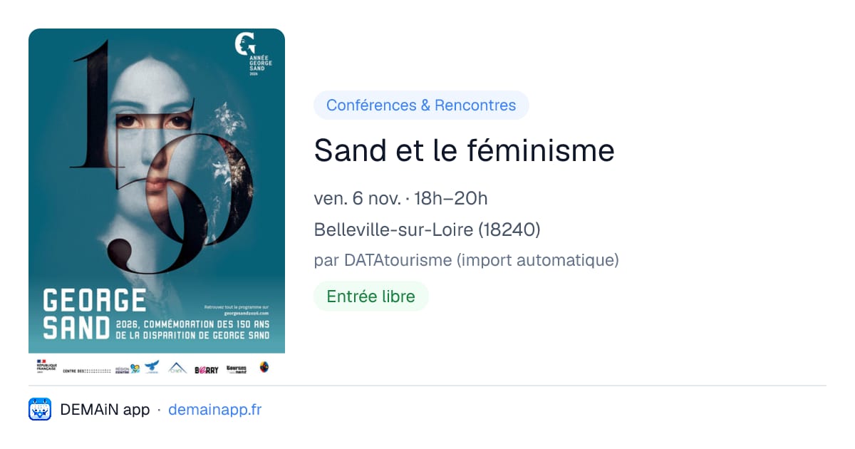 Sand et le féminisme — Belleville-sur-Loire