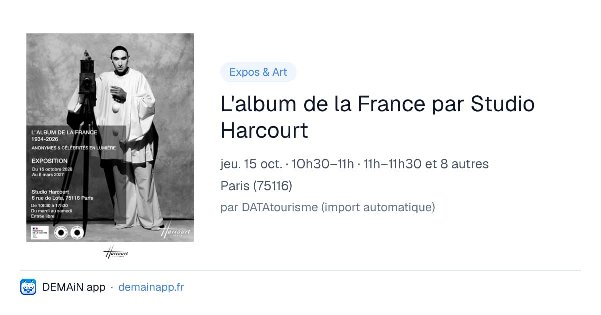 L'album de la France par Studio Harcourt — Paris