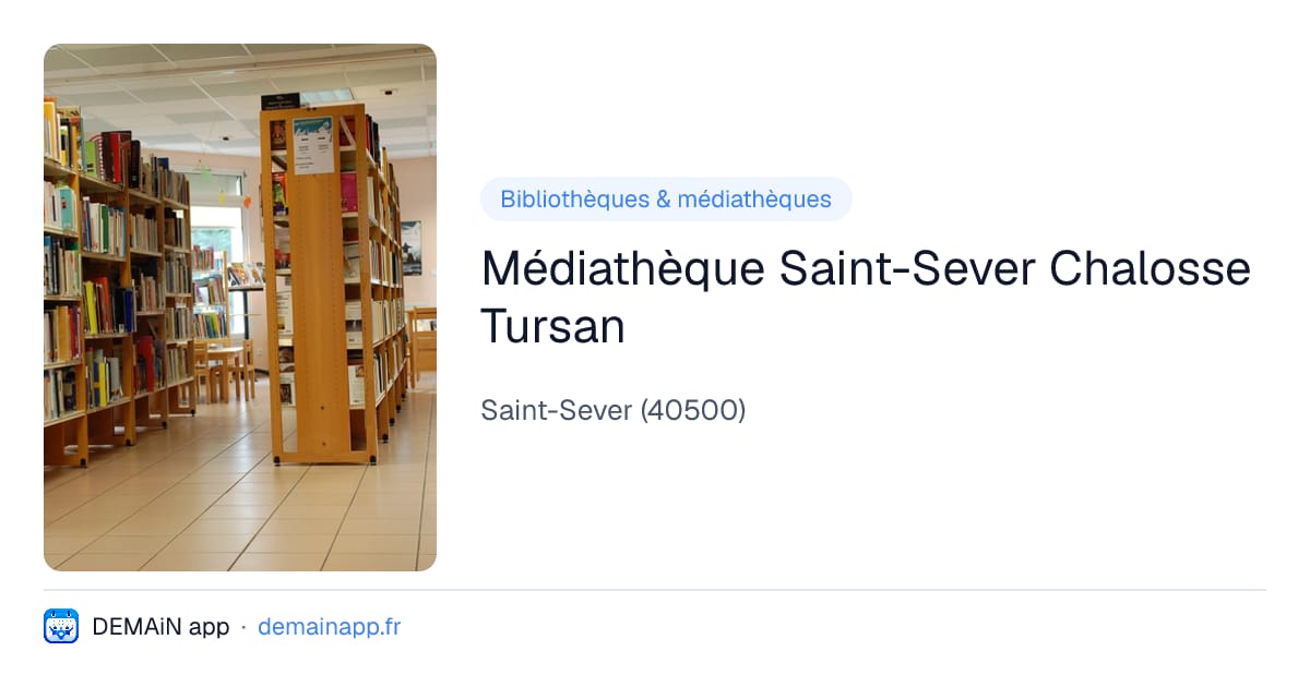 Médiathèque Saint-Sever Chalosse Tursan — Saint-Sever