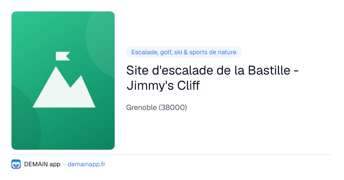 Site d'escalade de la Bastille - Jimmy's Cliff — Grenoble