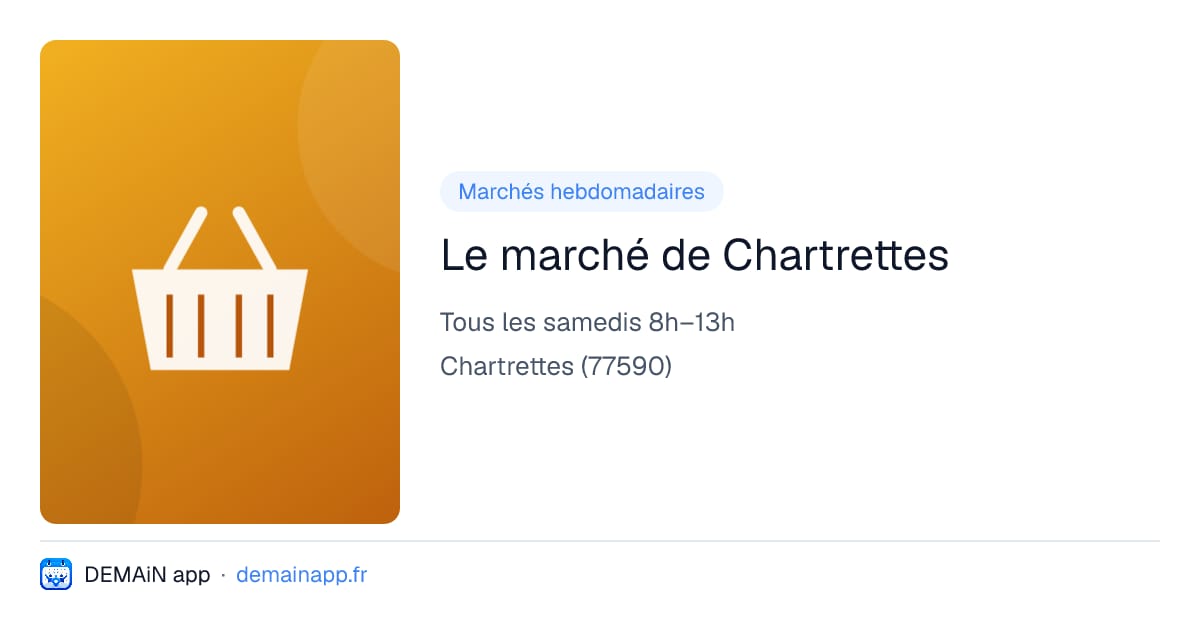Le marché de Chartrettes — Chartrettes