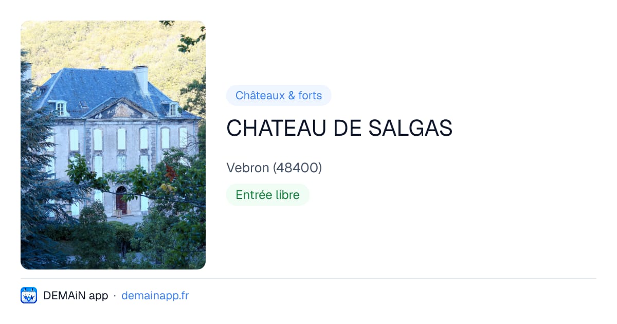 CHATEAU DE SALGAS — Vebron