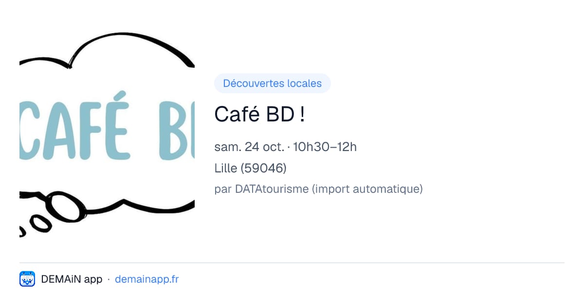 Café BD ! — Lille