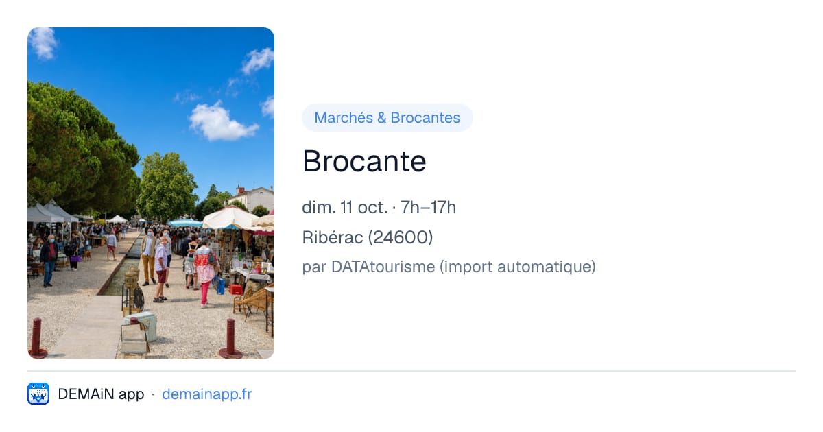 Brocante — Ribérac