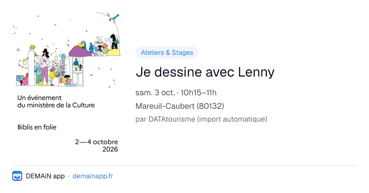Je dessine avec Lenny — Mareuil-Caubert