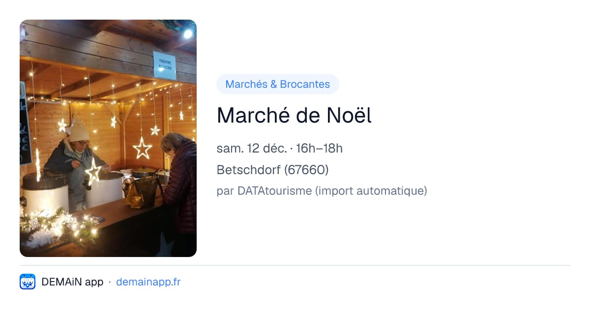 Marché de Noël — Betschdorf