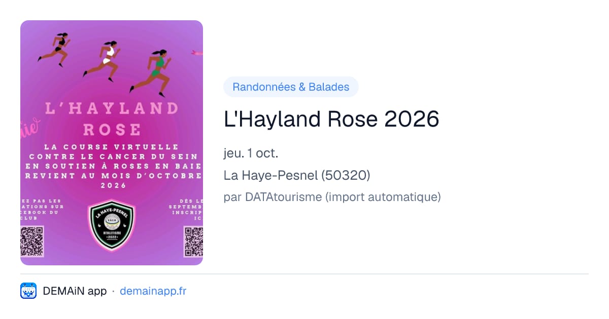 L'Hayland Rose 2026 — La Haye-Pesnel