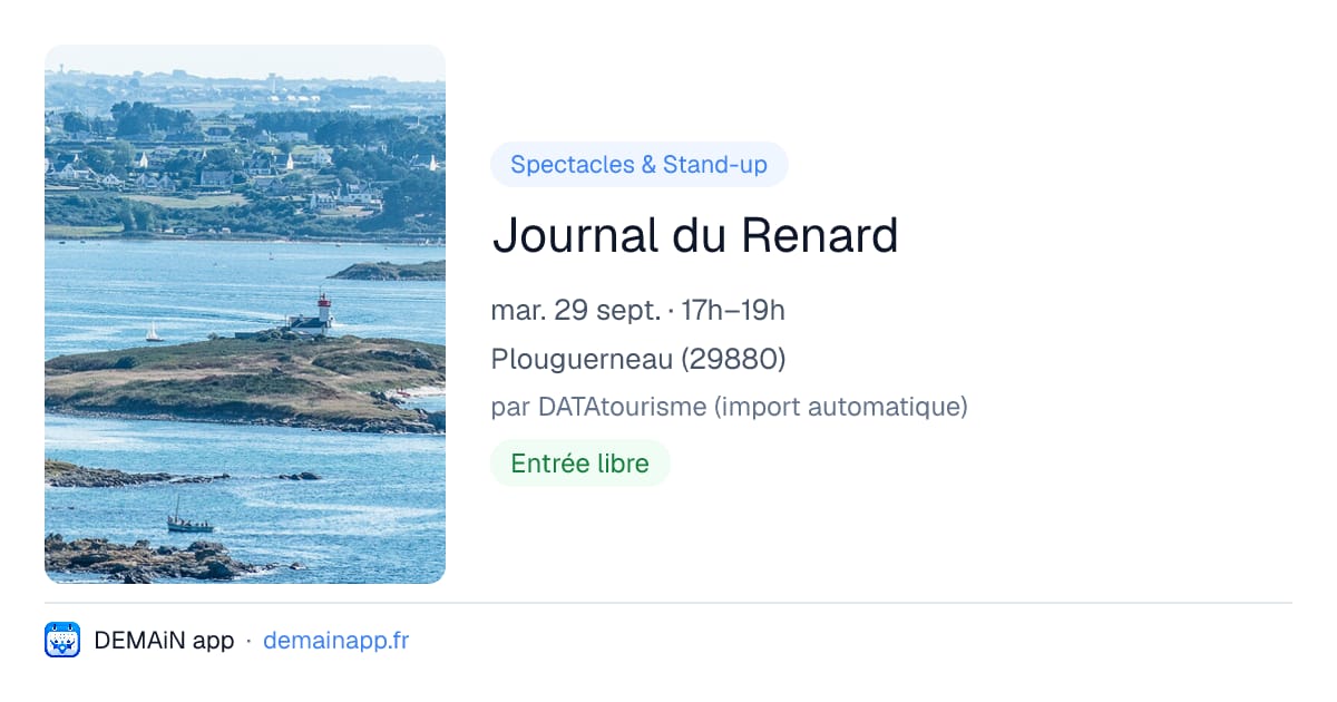 Journal du Renard — Plouguerneau