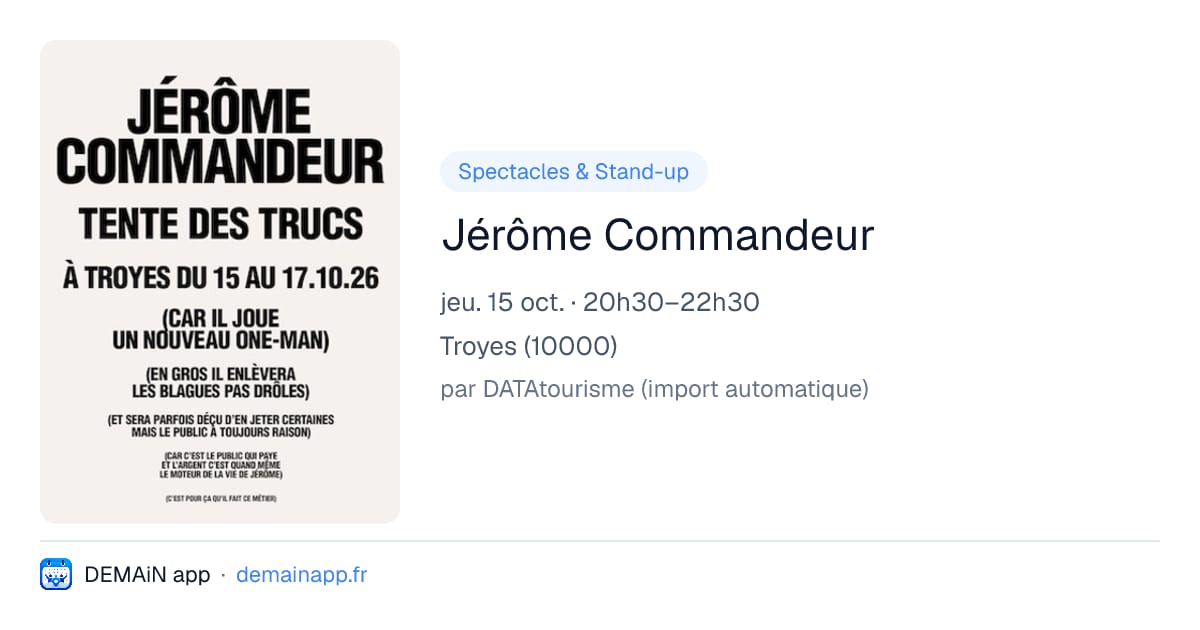 Jérôme Commandeur — Troyes