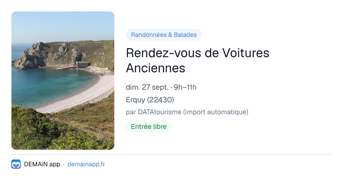 Rendez-vous de Voitures Anciennes — Erquy