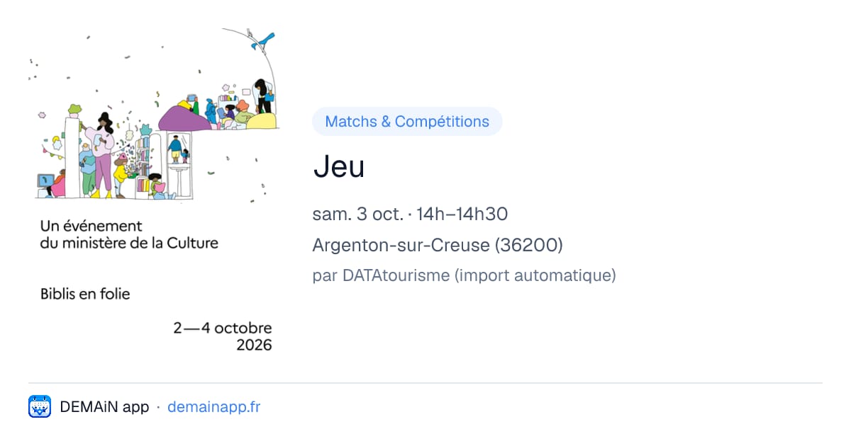 Jeu — Argenton-sur-Creuse