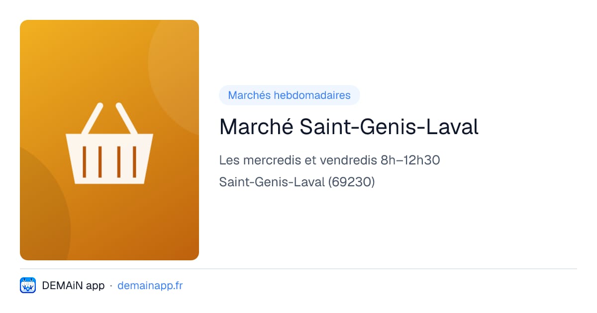 Marché Saint-Genis-Laval — Saint-Genis-Laval
