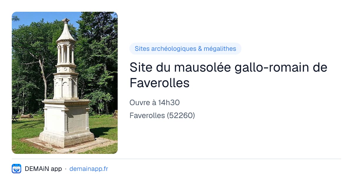 Site du mausolée gallo-romain de Faverolles — Faverolles
