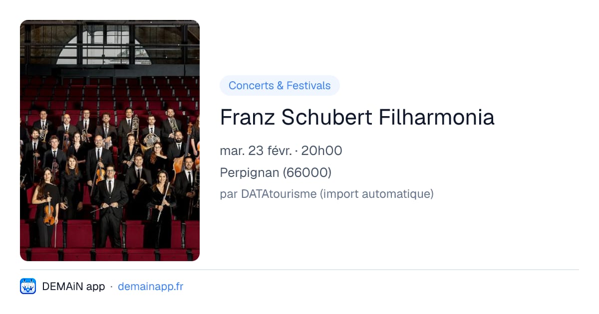 Franz Schubert Filharmonia — Perpignan