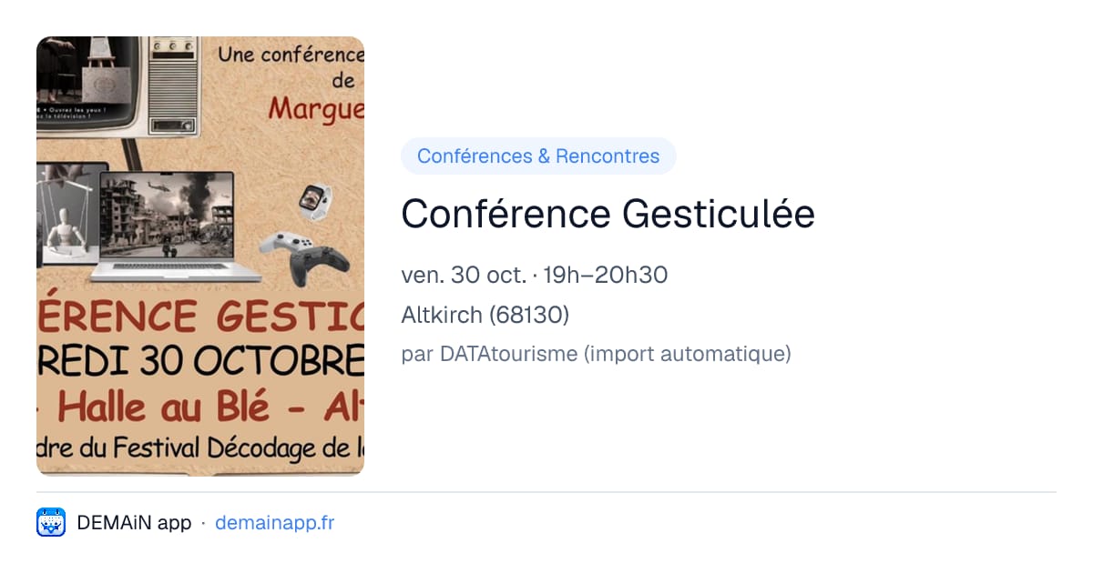Conférence Gesticulée — Altkirch