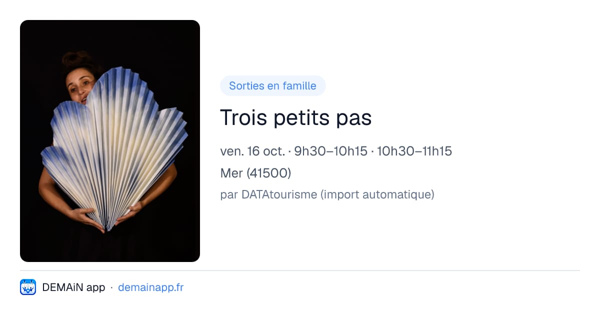 Trois petits pas — Mer