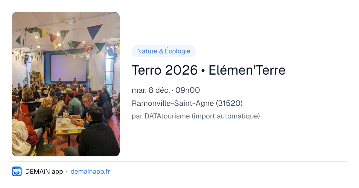 Terro 2026 • Elémen’Terre — Ramonville-Saint-Agne