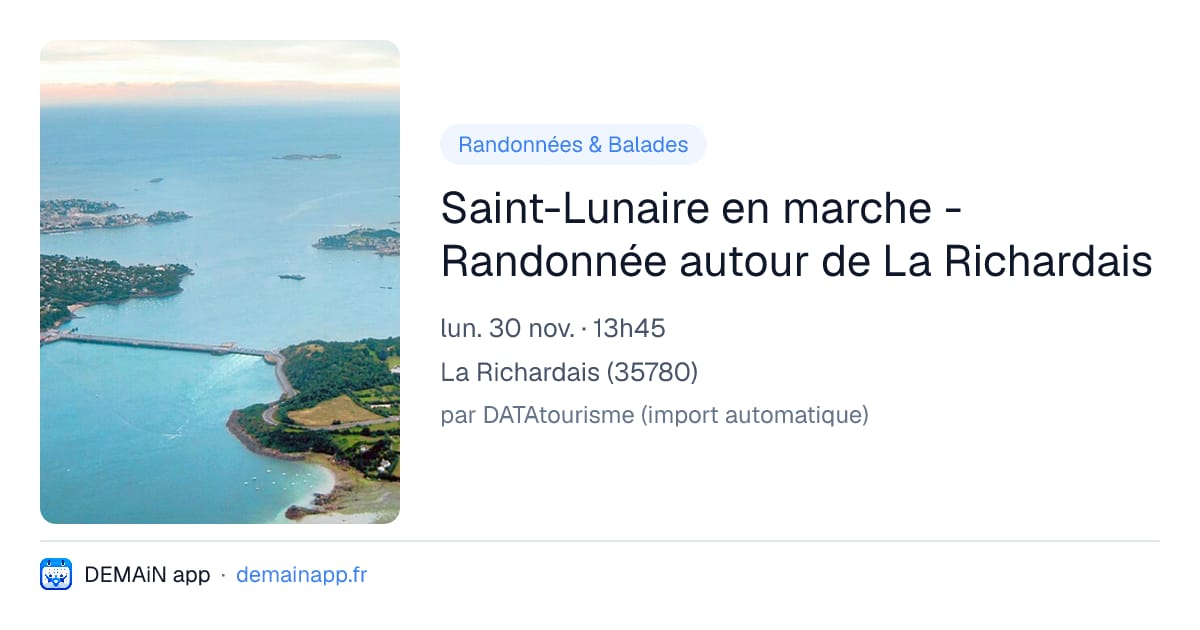 Saint-Lunaire en marche - Randonnée autour de La Richardais — La Richardais