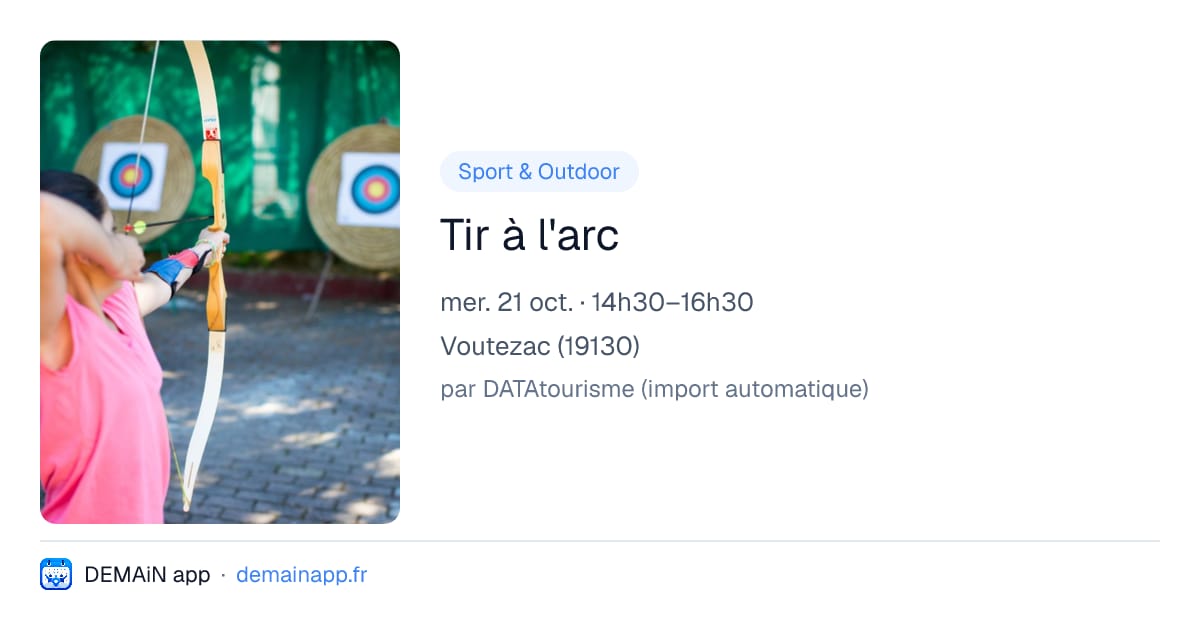 Tir à l'arc — Voutezac