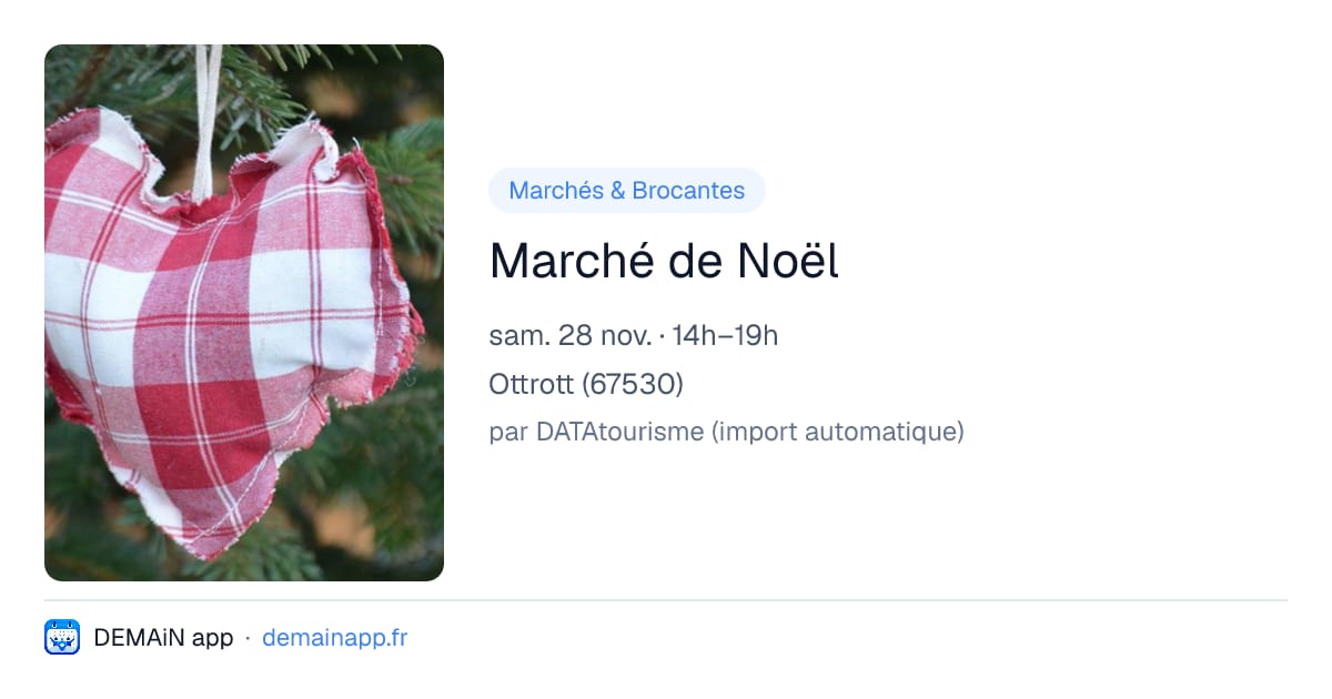 Marché de Noël — Ottrott