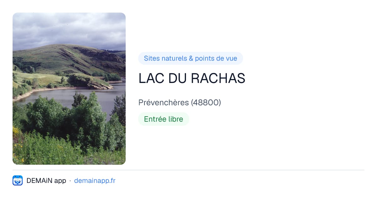 LAC DU RACHAS — Prévenchères