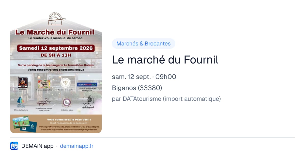 Le marché du Fournil — Biganos