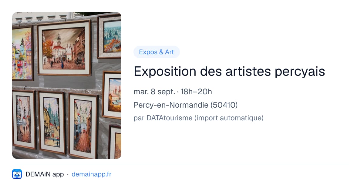 Exposition des artistes percyais — Percy-en-Normandie