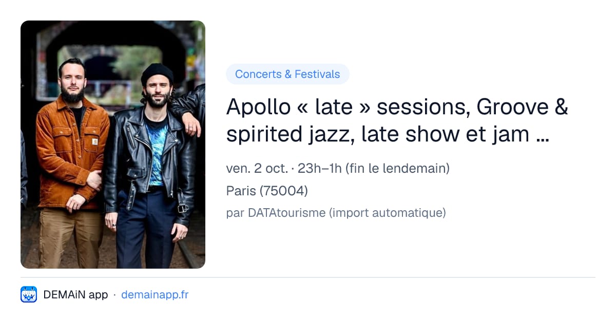 Apollo « late » sessions, Groove & spirited jazz, late show et jam session au 38Riv Jazz Club — Paris
