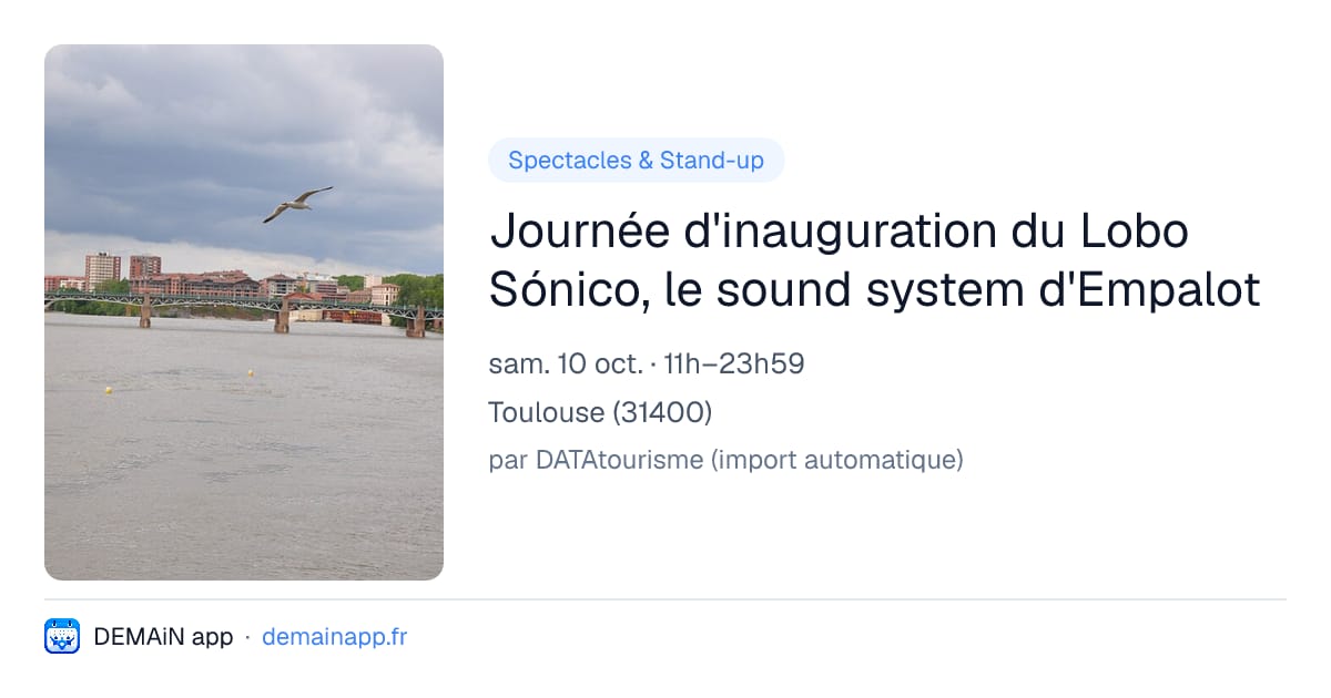 Journée d'inauguration du Lobo Sónico, le sound system d'Empalot — Toulouse