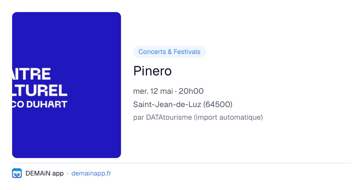 Pinero — Saint-Jean-de-Luz