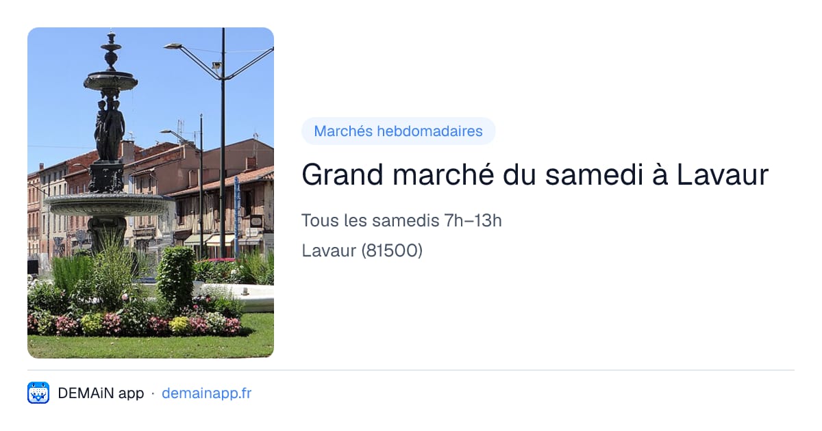 Grand marché du samedi à Lavaur — Lavaur