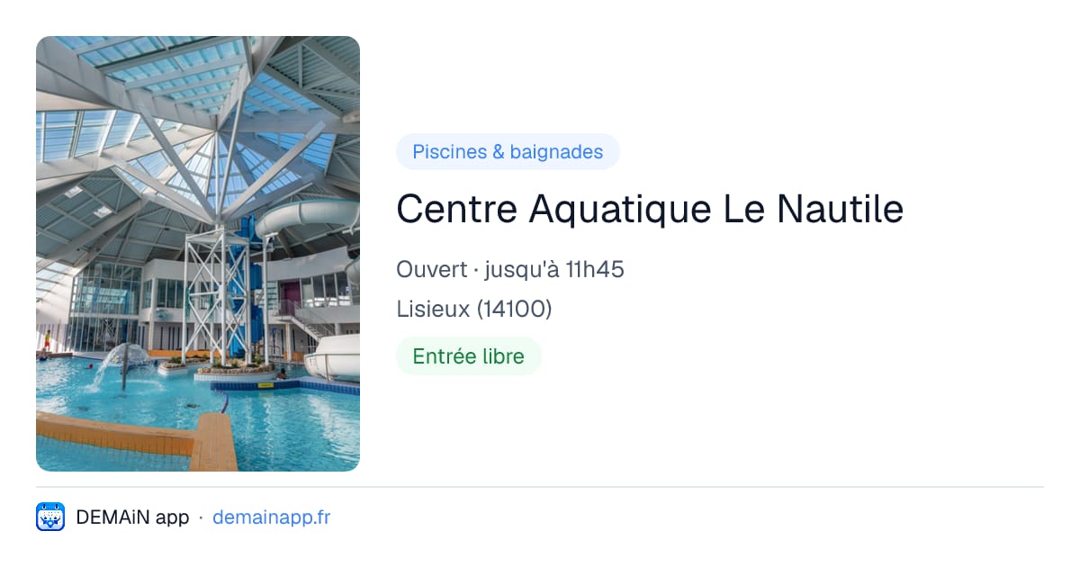Centre Aquatique Le Nautile — Lisieux