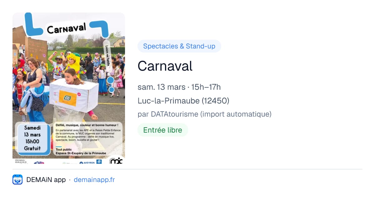 Carnaval — Luc-la-Primaube