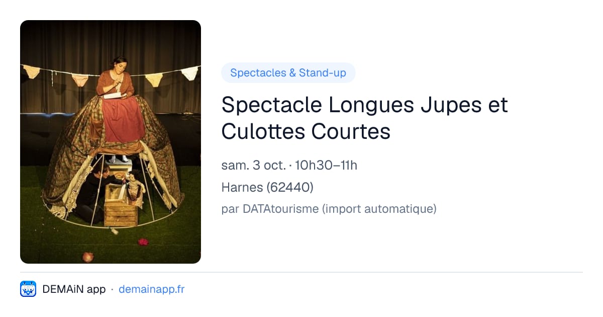 Spectacle Longues Jupes et Culottes Courtes — Harnes