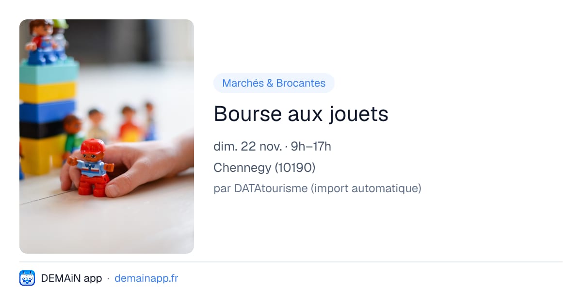 Bourse aux jouets — Chennegy