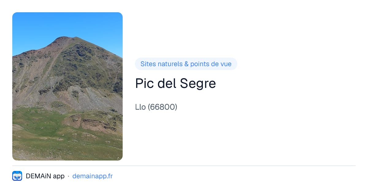 Pic del Segre — Llo