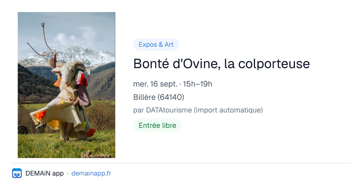 Bonté d'Ovine, la colporteuse — Billère