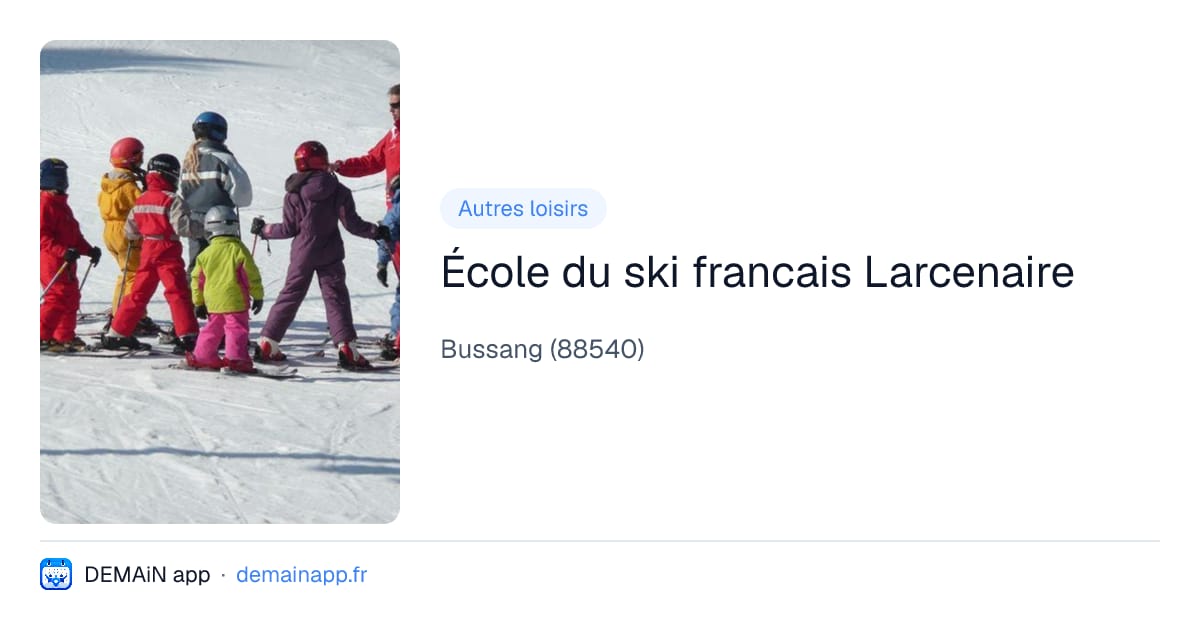 École du ski francais Larcenaire — Bussang