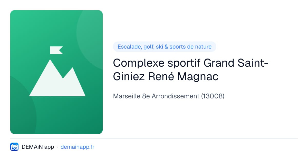 Complexe sportif Grand Saint-Giniez René Magnac — Marseille 8e Arrondissement